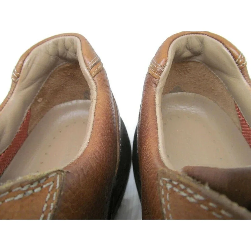 Clarks Leather  Lace Up Brown Oxfords  Mens Size US 10.5 Casual Shoes
